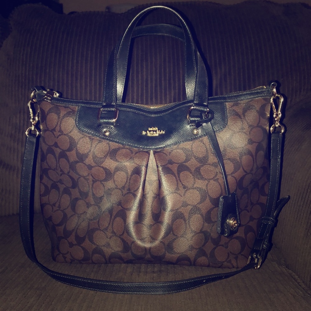 Coach signature handbag